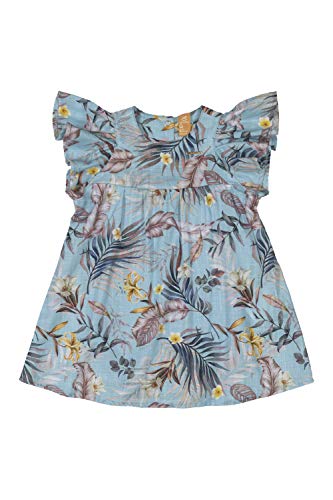 Vestido Infantil em Tecido e Body, Up baby, Meninas, Azul, G