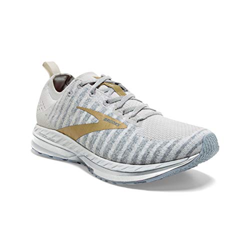 Brooks Womens Bedlam 2 Running Shoe - White/Grey/Gold - B - 9.0