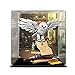 Produktbild LABULADUO Display Box lego Acryl kompatibel mit LEGO 76391 Hedwig Harry Potter Hogwarts, staubdichte transparente Displaybox Display Box (kein Bausteinmodell) (mit Hintergrund (3 mm))