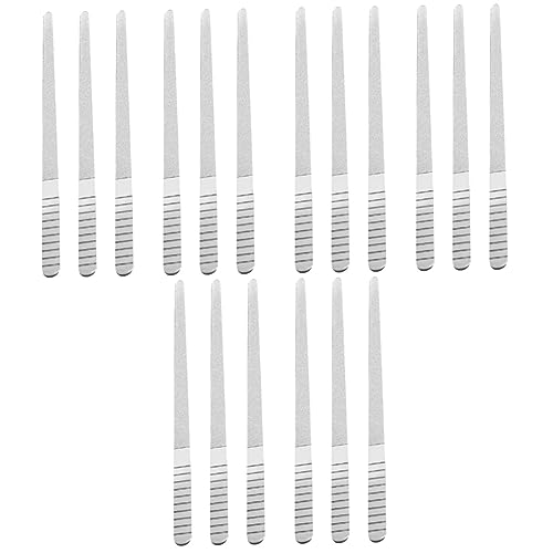 Limes à ongles lavables FOMIYES double face en acier inoxydable rigide et durable