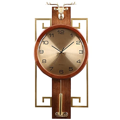 Reloj de pared creativo cabeza de ciervo silencioso miniatura 1