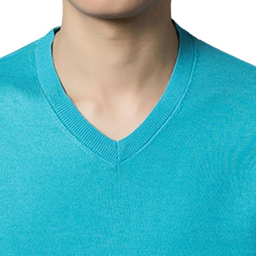 Men's Dress V Neck Sweater Long Sleeve Casual Slim Fit Knitted Pullover Men Soft Wool Solid Plain Sweaters Top3