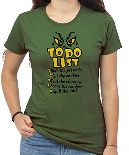 IMage T-Shirt Natale Grinch Lista delle Cose da