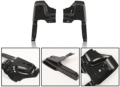 G-PLUS Front & Rear Painted Bumper Fillers 11Pcs ABS Plastic Bumper Fillers Vehicle Set Compatible With 1979-1985 Cadillac Eldorado, Black