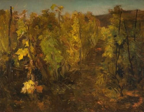 Tableau mural sur toile La Vigne de Daubigny 60x90cm pour décoration chambre