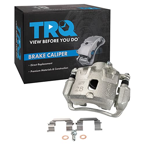 Image of TRQ Front Left Brake Caliper w /Bracket Drivers Side | For 2005-2009 Hyundai Tucson 2005-2010 Kia Sportage