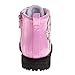 Disney Minnie Mouse Girls Dress Ankle Boots - Fashion Side Zipper Combat Shoes for Girls - Pink 9 Toddler