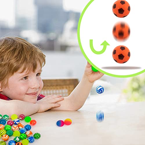 HAKACC Flummis, 50 Stück 25mm Flummis Springball Gummiball Hüpfball Mitgebsel Tombola Kindergeburtstag – Bild 5