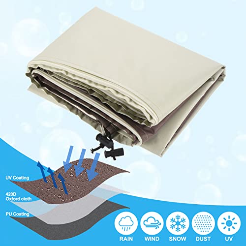 PATIKIL Capa de guarda-chuva de pátio ao ar livre, capas de guarda-sol à prova d'água para guarda-c