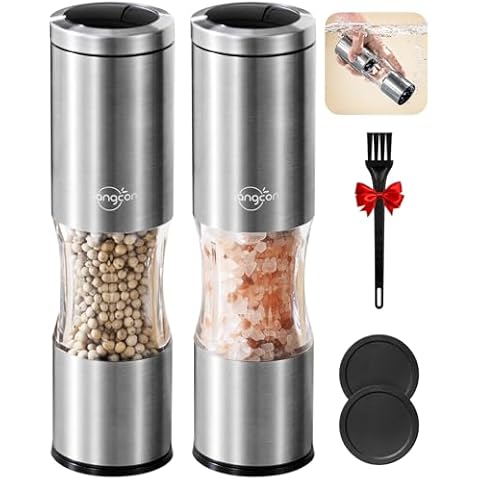 Sangcon Large Capacity Salt and Pepper Grinder Set Cover