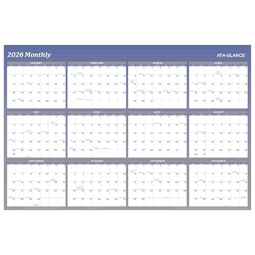 Calendrier Mural Planificateur 2026 Effaçable pour Organiser la Maison