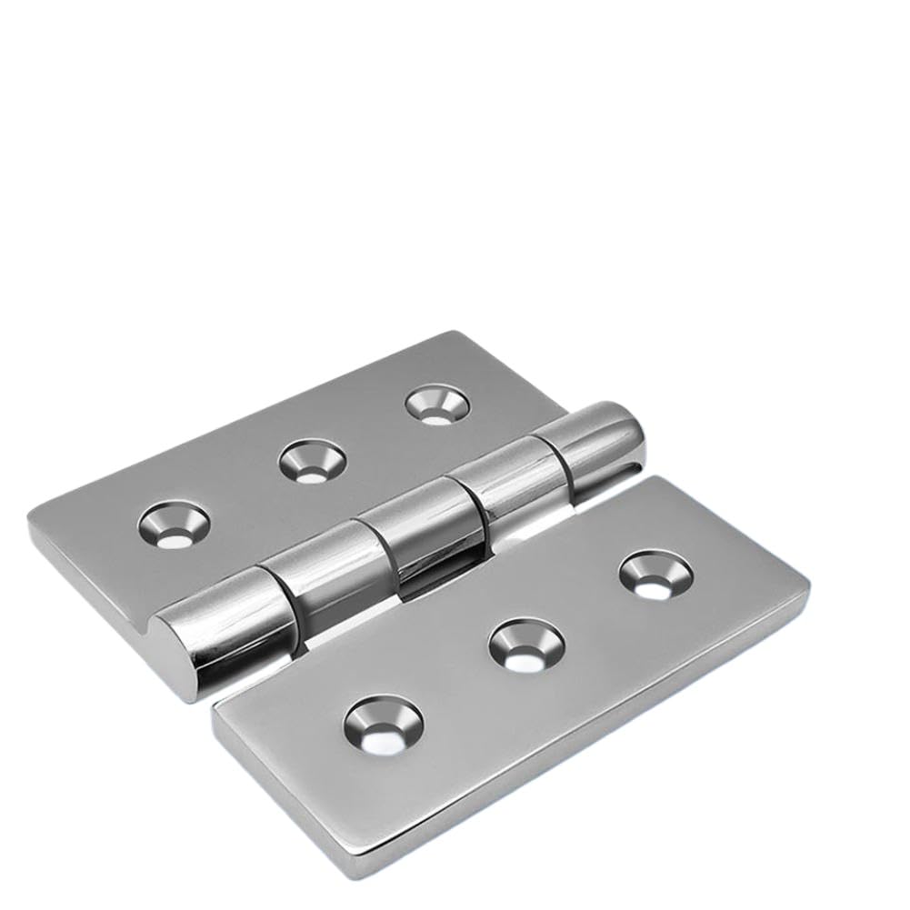 Aqhkgzmbe Onecolor Marine 316 Stainless Steel Hinge 100Mm Square Deck Casting Door Hinge Mirror Polished Boat Hardware