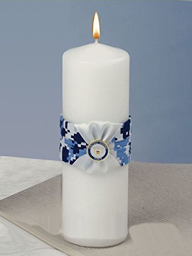 Ivy Lane Design Military Wedding Collection Navy Camouflage Unity Candle