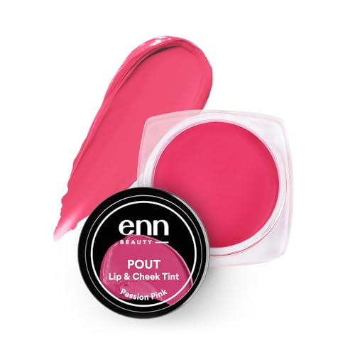 Image of Enn Beauty Pout Lip, Cheek & Eyeshadow Tint with SPF 10 withThe Goodness of Jojoba & Avocado Oil, Natural Blush for Women, Long Lasting, Sls & Paraben Free - Passion Pink, 5gm