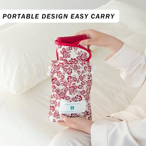 Image of EUXTERPA Women Travel Slippers, Adjustable Ladies Slipper, Lightweight Easy Carry Foldable Travel Slippers with Storage Bag