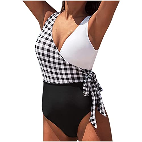 Maillot de bain grande taille une pièce imprimé pour femme tankini push up