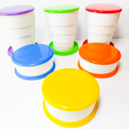 20 Copo Retrátil de Plástico Dobrável Sanfonado Kit Lembrancinha Infantil