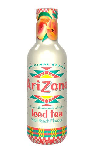 Arizona, Green Tea Honey & Peach Juice, délicieuse boisson au thé vert avec l'ajout de miel et de jus à la pêche, goût sucré et délicat, idéale à...
