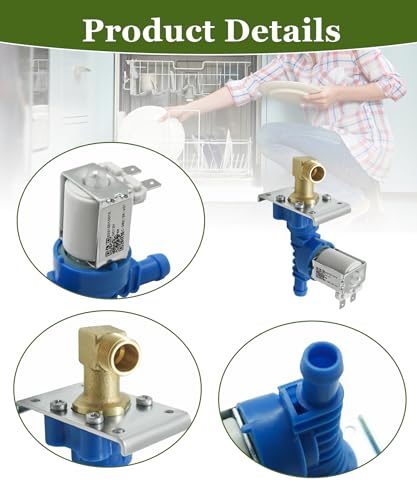 Image of 5221DD1001E Dishwasher Water Inlet Valve | Fit for LG Dishwashers, Replaces 5221DD1001C AP5804631 2977831 PS8769826