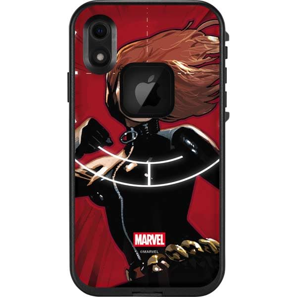 Skinit Decal Phone Skin Compatible with LifeProof Fre iPhone XR - Officially Licensed Marvel Black Widow Widowmaker Design