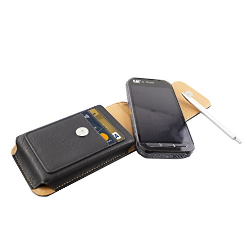 caseroxx Outdoor Case for Blackview BV5800 / BV5800 Pro made of real leather with belt-clip in black - Image 3