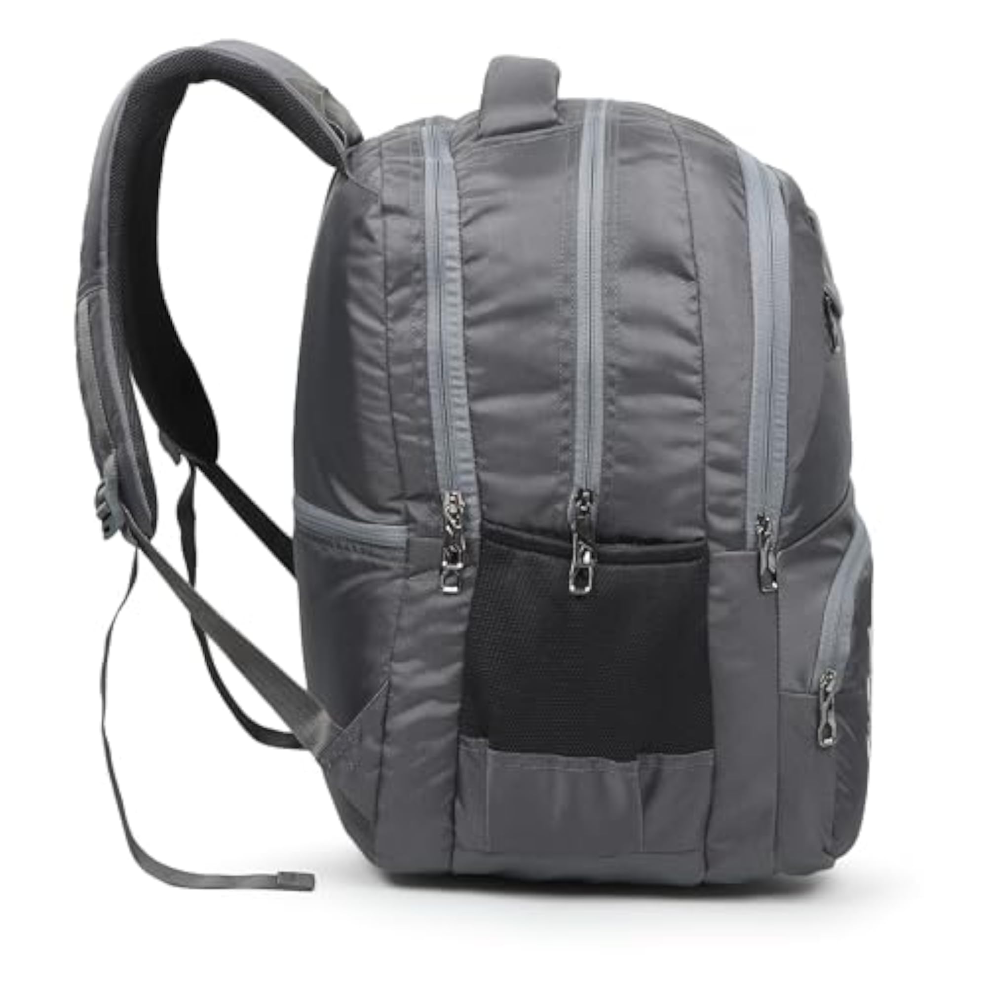 Durable Stylish School Bag with 3 Compartments, Grey