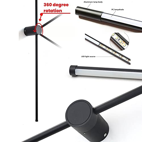 Drelux Modern Wall Lamp, Rgb Led Dimmable Lighting, 24 Inch Length, Wall Light Sconce With Plug-In Cord, App Controlled And On/Off Switch, Black Aluminum Mount Frame For Bedroom Living Room (12) #TOP2