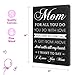Canvas Wall Art Mom Gifts - Unique Hangable Home Decor - Perfect Birthday Gifts from Daughter - Ideal for Women - 14x8x1.5in (Black/Canvas)