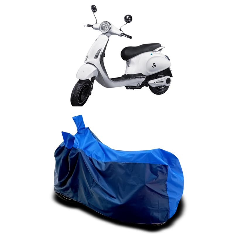 Image of DUFFEL-Two Wheeler Bike Body Cover Compatible for Pure Ev Epluto Heat Protectio /UV-Rays /Birds Dropping /DustProof /Waterproof All Variants [Nevay Blue]