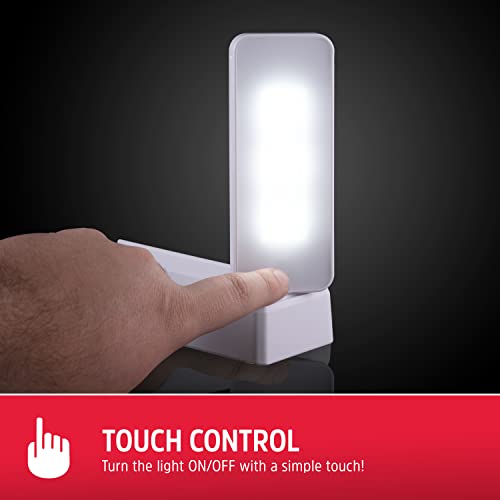 Image of Energizer Swivel LED Touch Light, Battery Operated, 35 Lumens, Wireless LED Closet Light, Ideal for Under Cabinet, Closet, Hallway, Work Bench, Washroom, Pantry and Laundry Room, White, 38362