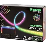 🖥️ Conçu pour les Écrans PC : Avec une longueur optimale de 110 cm, ce ruban est conçu pour s'adapter parfaitement à l'arrière de la plupart des moniteurs PC, créant un halo de lumière qui réduit la fatigue oculaire.