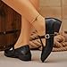 Black Women Fashion Leather Shoes Round Toe Low Heel Platform Casual Daily Office Work Wear