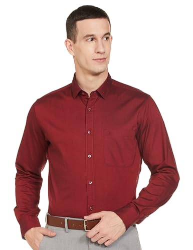 Image of Raymond Men's Solid Slim Fit Shirt
