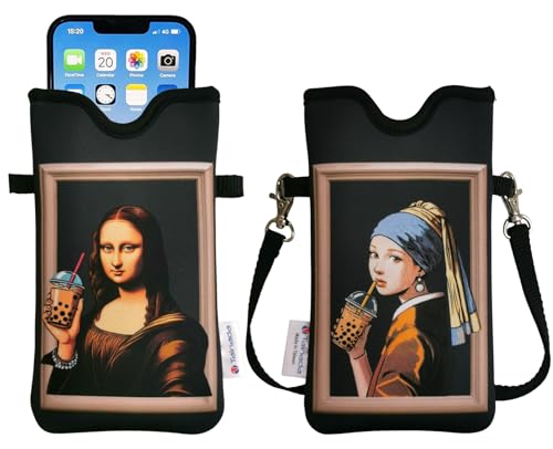Cordon tour de cou pour téléphone imprimé artistique une idée cadeau originale et utile