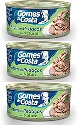 Kit + 3 Atum Em Pedaços Ao Natural Gomes Da Costa 170g(510g)