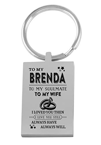 Keychain Gifts For Women To My Brenda To My Soulmate To My Wife I Love You Then I Love You Still Always Have Always Will Cute Keychains Key Ring Jewelry Necklace Funny Gifts