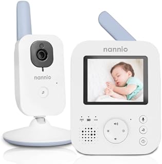 NANNIO Hero2 Video Baby Monitor with Camera and Audio, Two-way Talk, Auto Night