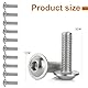 M5 x 20 mm Motorrad Verkleidungsschrauben, Edelstahl 304 Schrauben mit geflanschtem Halbrundkopf, Windschild Befestigungsbolzen, Universal-Karosseriebefestigungen für Ersatzteile