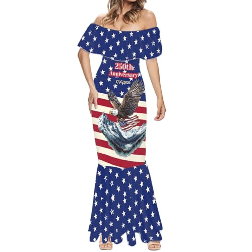 Image of Polynesian Dresses for Women Off Shoulder Maxi Dress Puletasi Samoan Dresses S-7XL