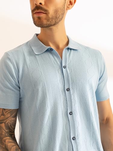 Image of Armisto Men's 100% Cotton Fancy Party Polo T-Shirt /Neutral Colour