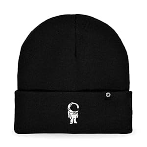 DALIX Embroidered Astronaut Beanie Cap Cuffed...