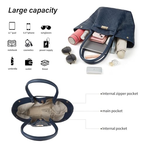 Image of Women Fashion Handbags Wallet Tote Bag Shoulder Bag Top Handle Satchel Purse Set 4pcs