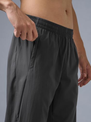 Image of TECHNOSPORT Men's Solid Slim Fit Sports Track Pants with TS LYTRA | Quick-Dry, Moisture-Wicking, UPF 50+ & Odour-Resistant Activewear for Gym, Running & Training