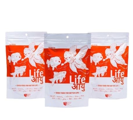 Aquarium Product India Goldfish 100Gram (Medium) Pack of 3