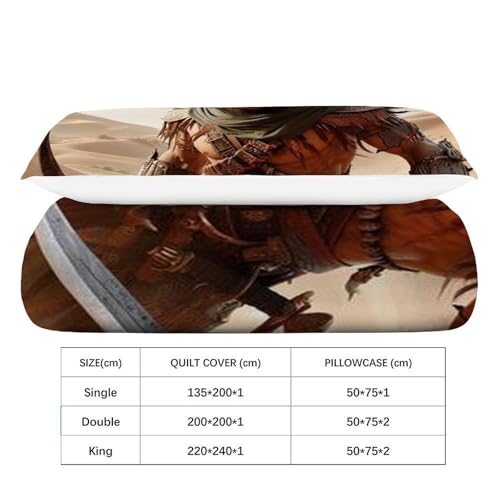 Housse de couette microfibre sanglier 135x200 parure de lit animaux imprimé 3D