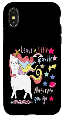 Leave a Little Sparkle where you Go �C���X�s���[�V�������p �X�}�z�P�[�X iPhone X/XS �p