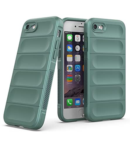 Zapcase Back Case Cover for iPhone 7/8 / SE 2020 | Compatible for iPhone 7/8 / SE 2020 Back Cover | Liquid Silicon Case for iPhone 7/8 / SE 2020 with Camera Protection |Dark Green- Best and cheap mobile covers in India