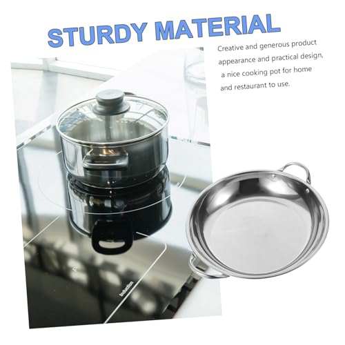 Wok Sartén de Acero Inoxidable Fondo Plano para Cocina miniatura 4