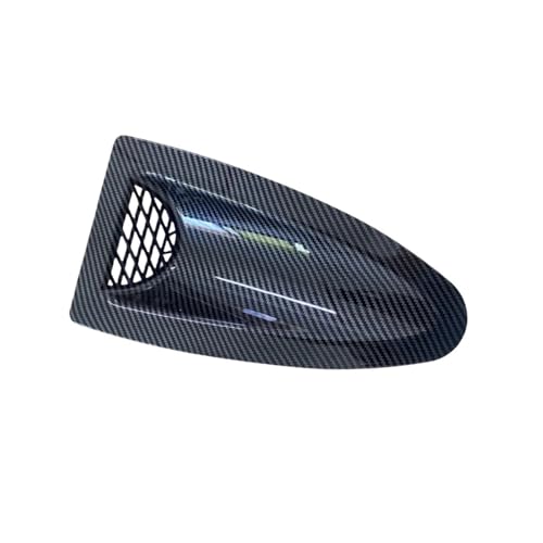 NISSAN/SKYLINE R32 R33 R34 V35 V36 GTRスタイルエンジンフードベントルーバーエアスクープボンネットベントエアインテークカバーカーボンブラックに適合(1pcs-Carbon Look)