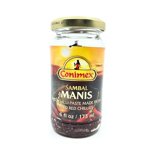 Conimex Sambal Manis, Pasta de Chile, Sabor Suave, 200 g